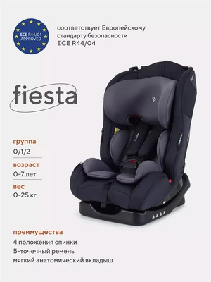 Автокресло Rant Basic Fiesta 0/1/2 (0-25 кг) Black 4670078625168