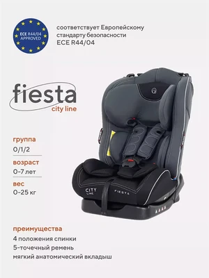 Автокресло Rant Fiesta City line 0/1/2 (0-25 кг) techno 4630053756676