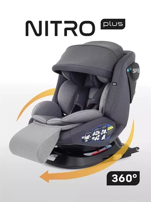 Автокресло Rant Nitro Plus isofix 0/1/2/3 (0-36 кг) Grey 4670078657206