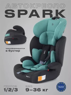 Автокресло Rant Basic Spark 1/2/3 (9-36 кг) Mint 4670078647672