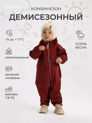Комбинезон демисезонный Rant Cyclone Maroon red 4670078639196