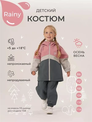 Костюм софтшелл Rant Rainy Gray Lilac 4610477384426