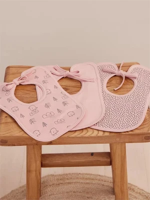 Нагрудник Mowbaby Birds (3 шт.) rose арт. 0182 4670078640376