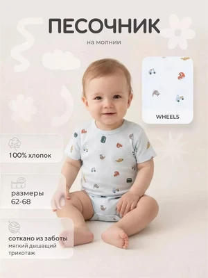 Песочник Rant Tiny на кнопках 1393 Wheels 4610477385638