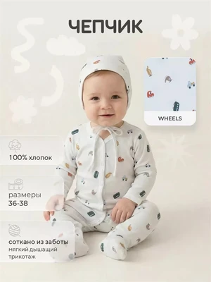 Чепчик Rant Tiny 8193 Wheels 4610477385492