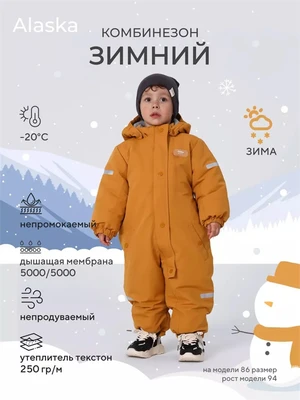 Комбинезон зимний Mowbaby Alaska Ginger 4670078652249