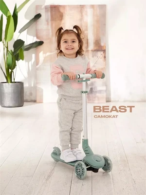 Самокат 3-колесный Rant Beast Green 4670078657244