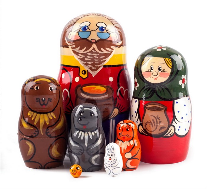 Матрешка сказка Колобок 7 мест 1833