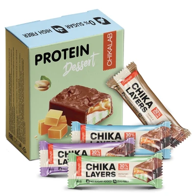 Протеиновый батончик Chikalab – Chika Layers - Ассорти mini (4 шт.) 1106172034