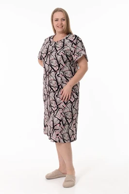Халат с коротким рукавом из хлопка М325408ср М325408ср