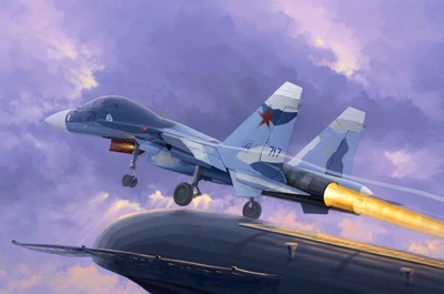 01669  авиация  Russian ОКБ С-33UB Flanker D  (1:72) 9580208016696