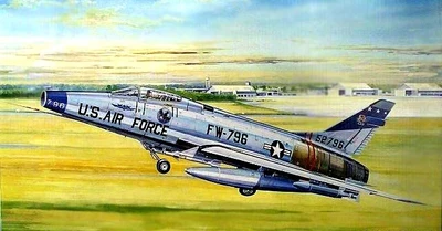 02232  авиация  F-100D Super Sabre  (1:32) 9580208022321