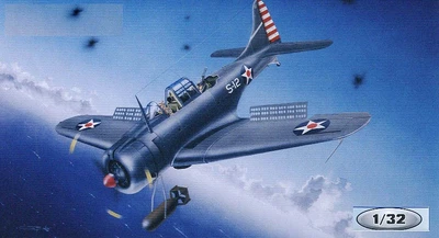 02242  авиация  U.S.Navy SBD-3/4/A-24A "Dauntless"  (1:32) 9580208022420
