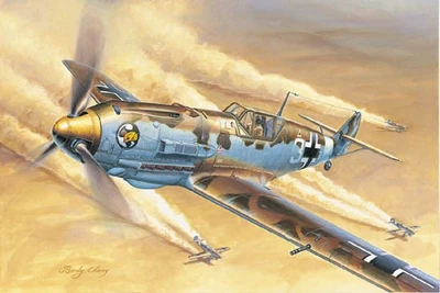 02290  авиация  Messerschmitt Bf 109E-4/Trop  (1:32) 9580208022901