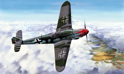 02418  авиация  Luftwaffe Bf 109 K-4  (1:24) 9580208024189