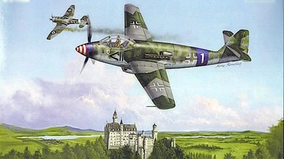 02849  авиация  German Messerschmitt Me 509  (1:48) 9580208028491