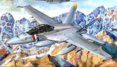 03205  авиация  F/A-18F "Супер Хорнет" (1:32) 9580208032054