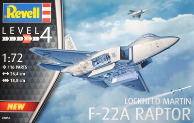 03858  авиация  Lockheed Martin F-22A Raptor  (1:72) 4009803038582