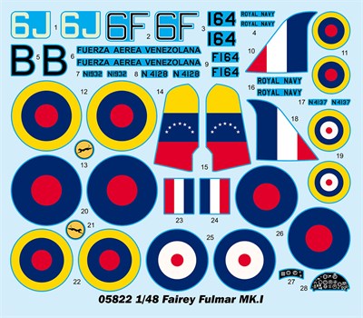 05822  авиация  Fairey Fulmar MK.I  (1:48) 9580208058221