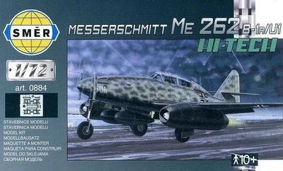 0884  авиация  Messerschmitt Me 262 B-1a/U1 (Hi-Tech Kit)  (1:72) 8594877008846