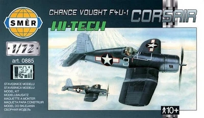 0885  авиация  Chance Vought F4U-1 Corsair (Hi-Tech Kit)  (1:72) 8594877008853