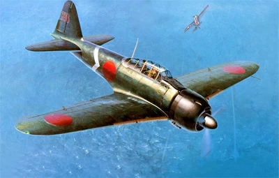 09117  авиация  Mitsubishi A6M3 Zero Fighter type 22  (1:48) 2000000132594