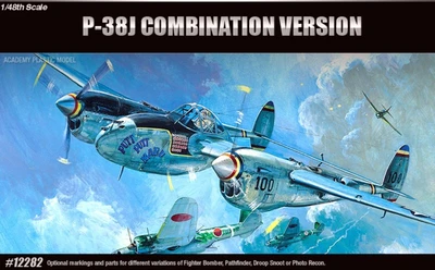 12282  авиация  P-38, P-38J, Droopsnoot, P-38L, F-5E  (1:48) 603550022159