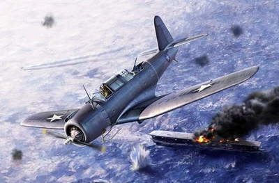 12324  авиация  SB2U-3 Vindicator "Battle of Midway"  (1:48) 8809258926160