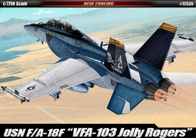 12535  авиация  USN F/A-18F Super Hornet "VFA-103 Jolly Rogers"  (1:72) 8809258925231