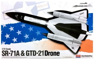 12540  авиация  SR-71A & GTD-21 Drone  (1:72) 2000002099727