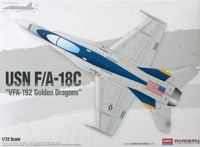 12564  авиация  USN F/A-18C Hornet "VFA-192 Golden Dragons"  (1:72) 8809258926085