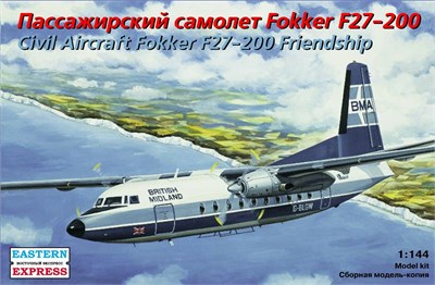 144115  авиация  Fokker F-27-200 (1:144) 4620748782950