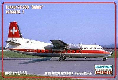 144115-1  авиация  Fokker F-27-200 Balair (1:144) 2000000100470