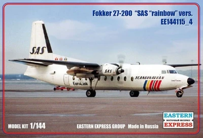 144115-4  авиация  Fokker F-27-200 SAS rainbow (1:144) 2000000095363
