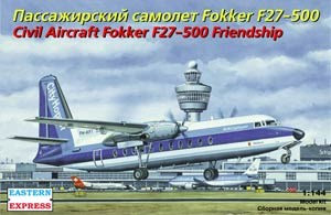 144116  авиация  Fokker F-27-500 "CityHopper" (1:44) 4620748783018