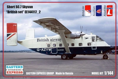 144117-2  авиация  Short SC-7 Skyvan British set (1:144) 2000000100241