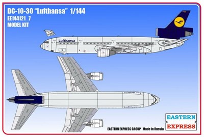 144121_7  авиация  DC-10-30 Lufthansa (1:144) 2000000106632