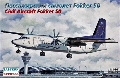144126  авиация  Fokker F-50 Lufthansa (1:144) 2000000110998