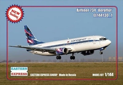 144130-1  авиация  Airliner 734 Aeroflot (1:144) 2000000100586