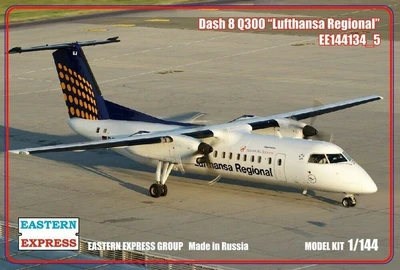 144134-5  авиация  Dach 8 Q300  Lufthansa Regional (1:144) 2000000100548
