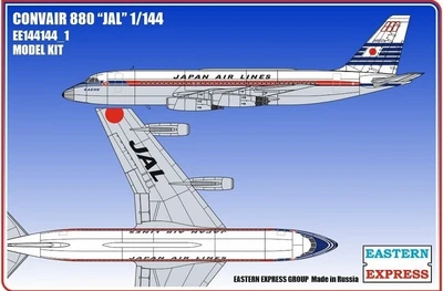 144144_1  авиация  Авиалайнер CV880 JAL  (1:144) 2000000165875