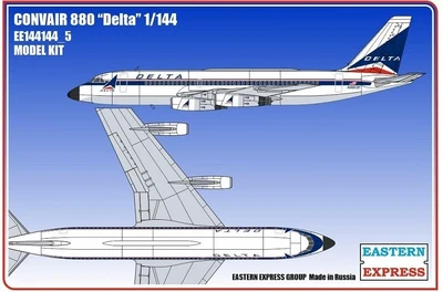 144144_5  авиация  Авиалайнер CV880 DELTA  (1:144) 2000000165912