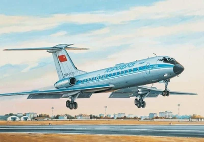 14417  авиация  Т-134Б Аэрофлот (1:144) 4620748782066