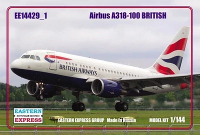 14429-1  авиация  Airbus A318-100 British (1:144) 2000000100333