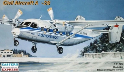 14435  авиация  А-28 Аэрофлот (1:144) 4620748781908