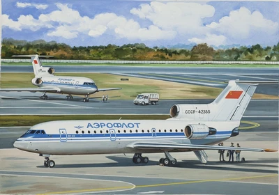 14494  авиация  Я-42 "Аэрофлот" (1:144) 4620748782615