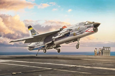 1456  авиация  Vought F-8E Crusader  (1:72) 8001283014564