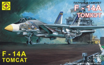 207204  авиация  Палубный самолет F-14A "Томкэт" (1:72) 4607061760384