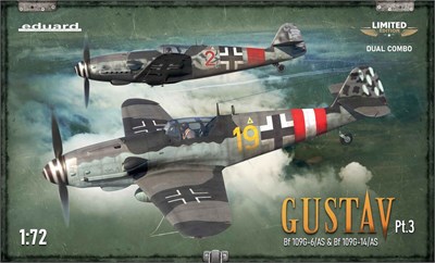 2150  авиация  Limited Dual Combo Gustav Pt. 3 Bf 109 G-6/AS & G-14/AS  (1:72) 8591437593415