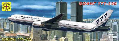 230034  авиация  Боинг 777-200 (1:300) 4607061760629